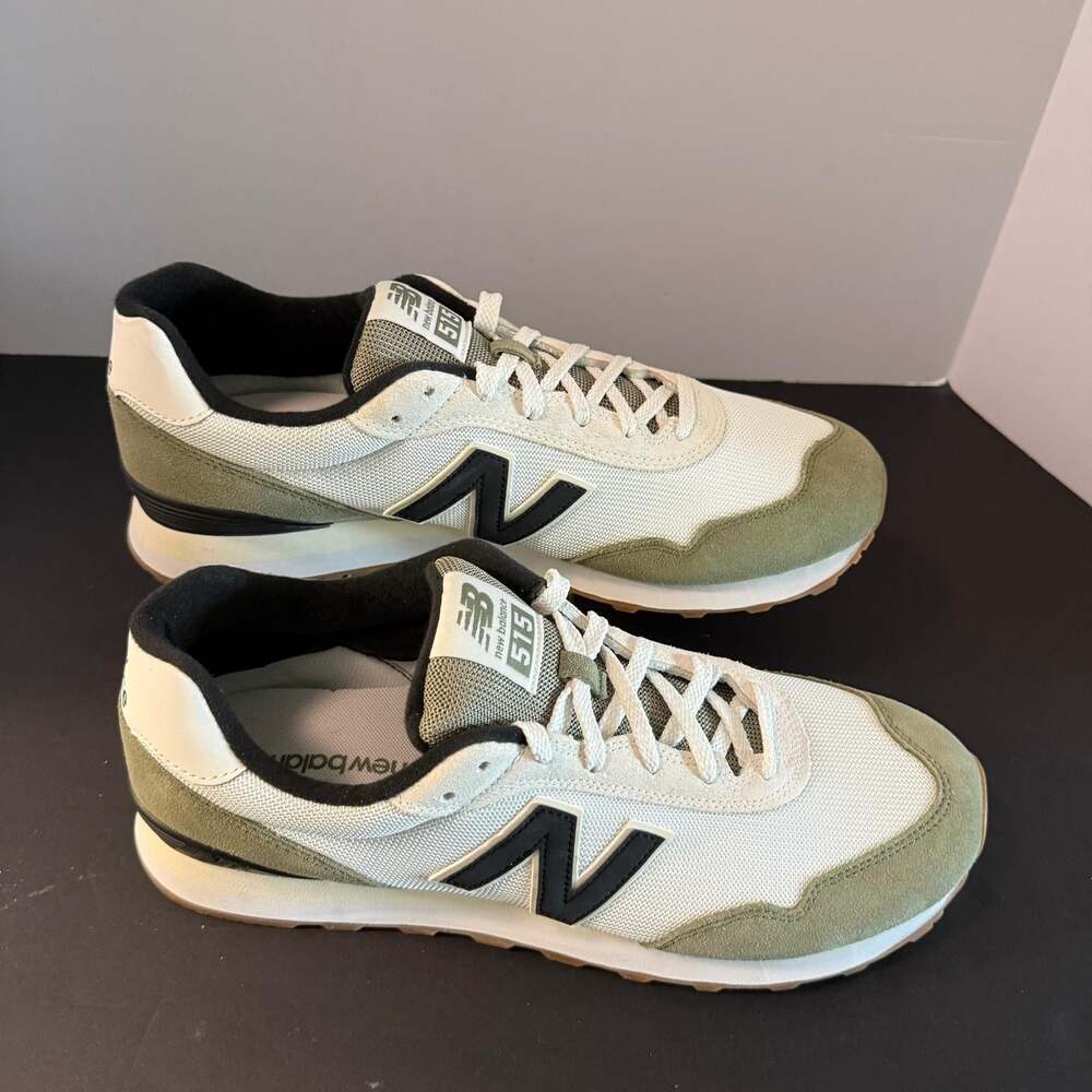 New Balance 515 V3 Sneakers Off-White and Olive Green Size 13 - Picture 4 of 16